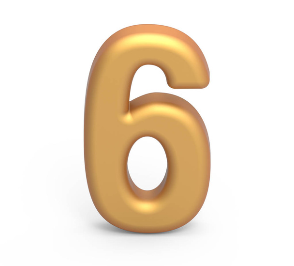 golden number 6 - Фото, зображення