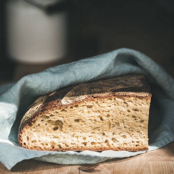 Rustic French rye bread - 写真・画像