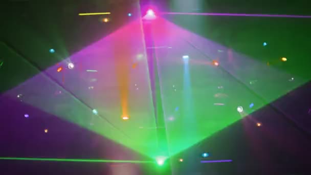 Funky glitterball spinning a minták a fény - Felvétel, videó