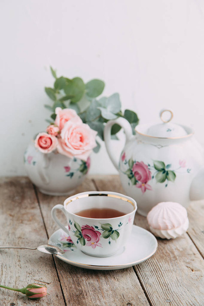 tea set in composition - Photo, image