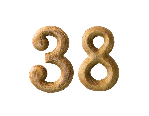 Дерев'яний числові 38
 - Фото, зображення