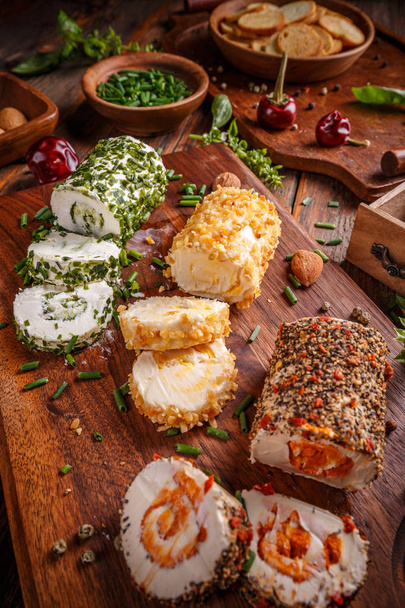 3 mini cheese appetizers - Photo, Image