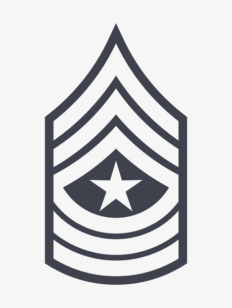 Військові звання та відзнаки. Смуги та шеврони армії - Вектор, зображення