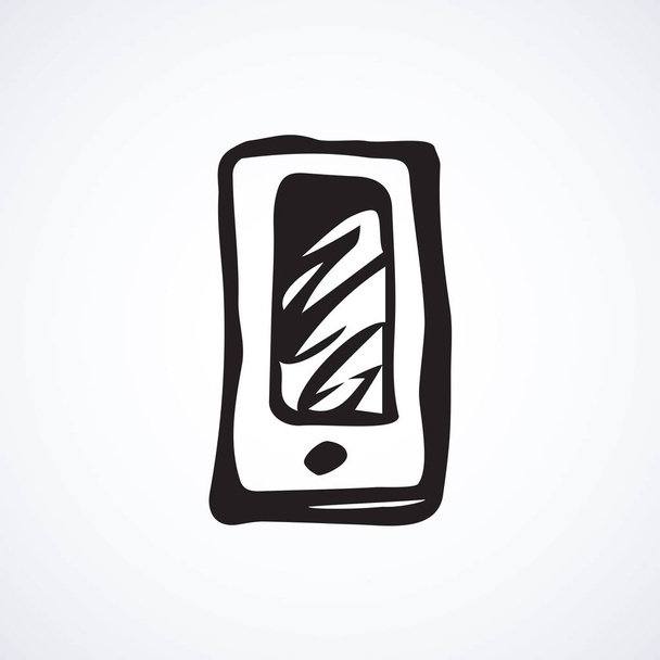 Mobile phone. Vector symbol - Vector, Image