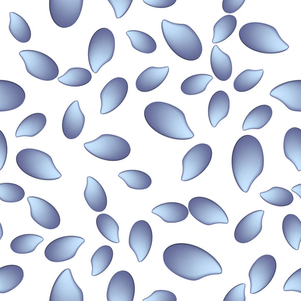 Blauwe mosselen naadloze patroon - Vector, afbeelding