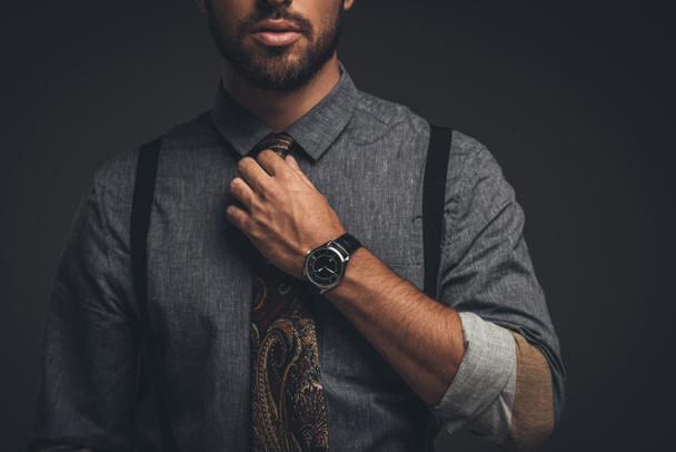 muž seřizovací kravata - Fotografie, Obrázek