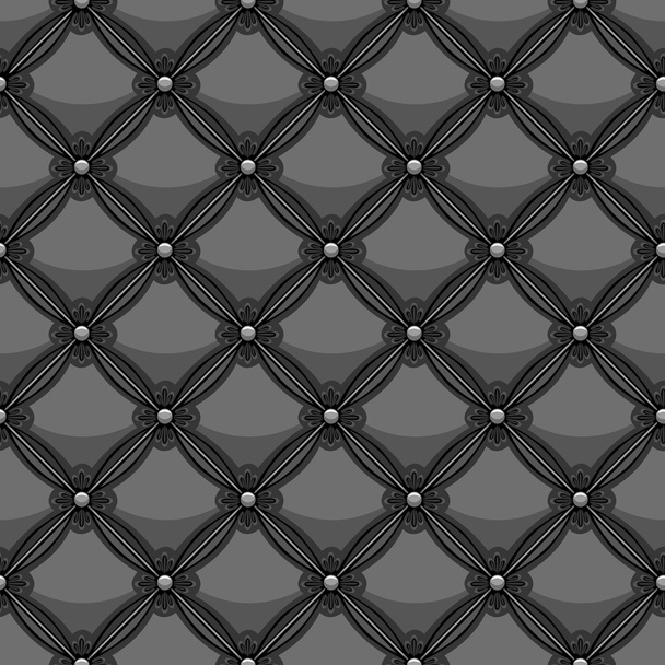Black leather upholstery - Vector, Image