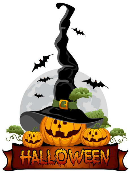 Calabaza de Halloween - Vector, imagen