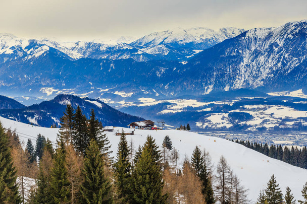On the slopes of the ski resort Soll, Tyrol, Austria - Photo, Image