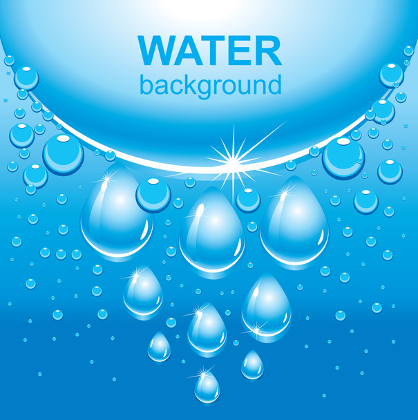 Wasserhintergrund - Vektor, Bild