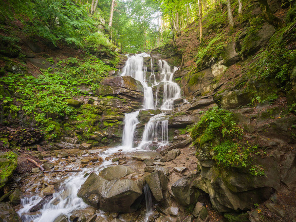 Beautiful place Shipot waterfall in the Carpathians, Ukraine. - Photo, Image