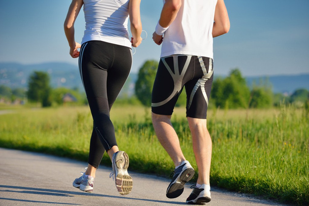 couple jogging - Foto, afbeelding