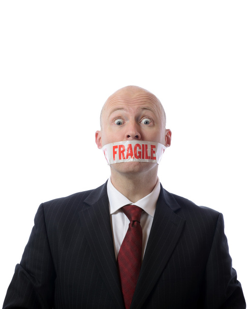 Fragile tape mouth - Photo, Image