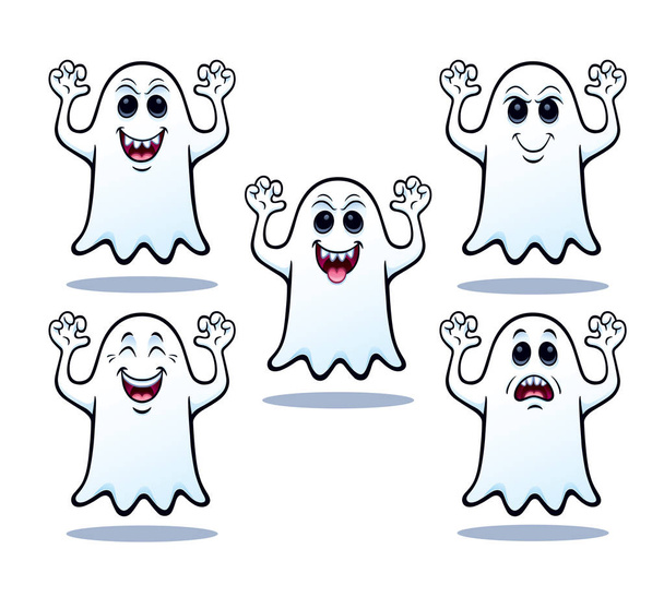 Cinco fantasmas de Halloween
 - Foto, imagen