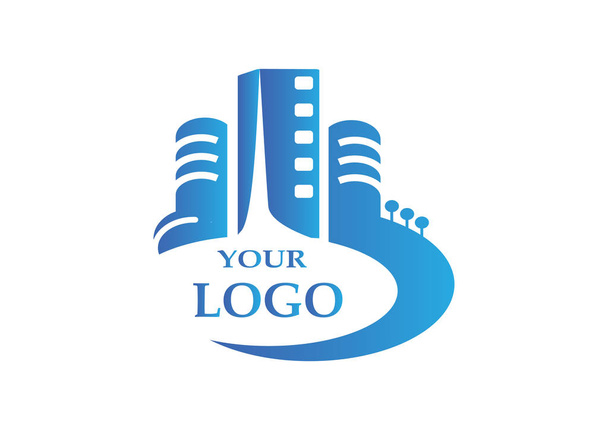 City buildings logo for your company - Wektor, obraz