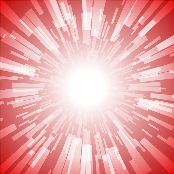Red Burst Ray Light Stripe - Vector, Image