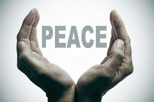 woord vrede - Foto, afbeelding