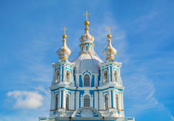 Domes of the Smolny Cathedral - Фото, зображення