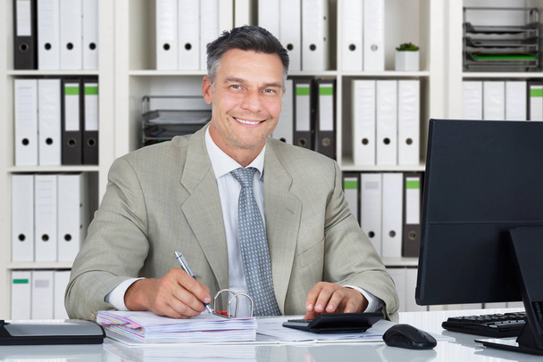 Accountant Working In Office  - Foto, Imagem