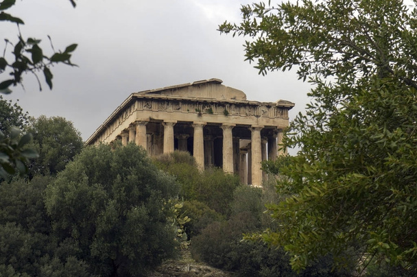 Helénské héfaistův chrám v Athénách, Řecko - Fotografie, Obrázek