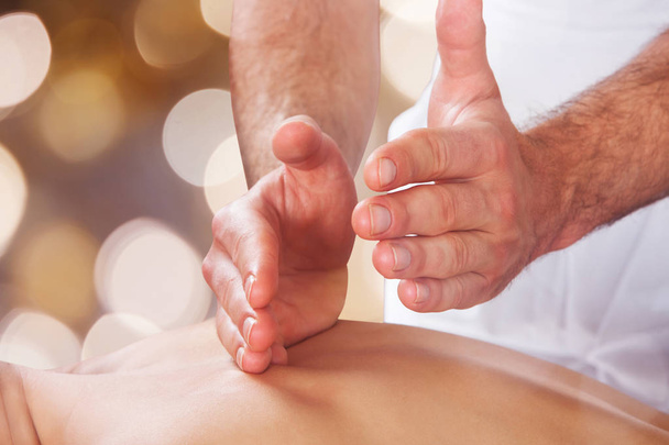 Therapist Massaging Person's Back  - Valokuva, kuva