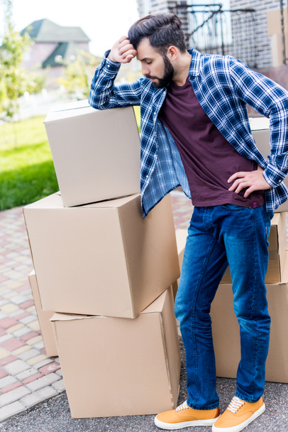 man moving into new house - Photo, Image
