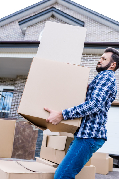 man moving into new house - Photo, Image