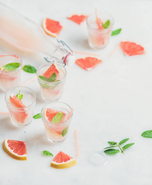 efreshing summer alcohol cocktails - Photo, Image