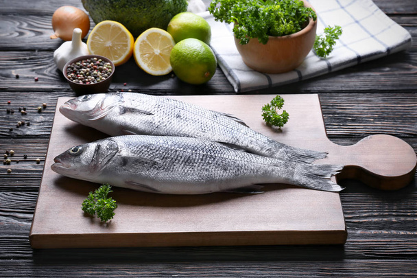 Čerstvé ryby a ingredience  - Fotografie, Obrázek
