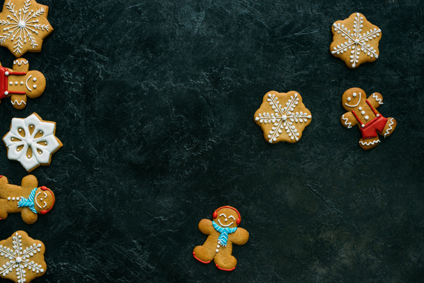 homemade gingerbreads with icing - Fotó, kép