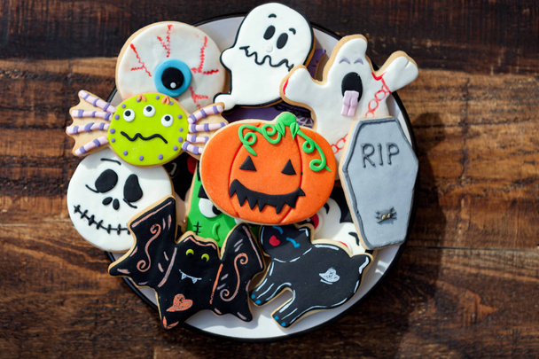 funny Halloween cookies  - Fotoğraf, Görsel