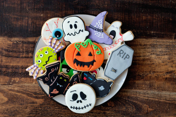 funny Halloween cookies  - 写真・画像