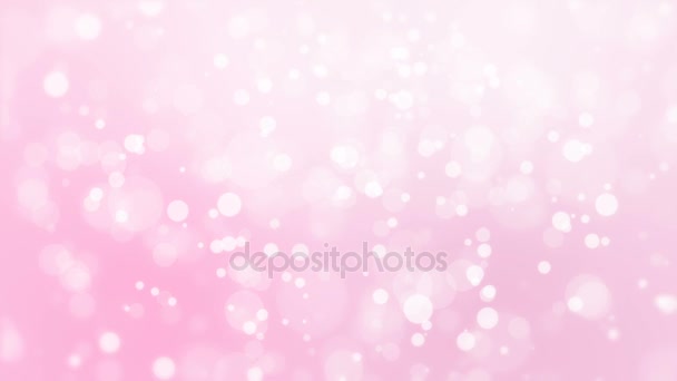 Romantické světle růžové bokeh pozadí - Záběry, video