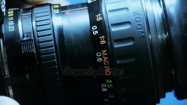 Manually adjust camera lens. - Footage, Video