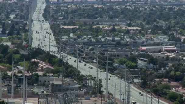Las Vegas Traffic - Time Lapse Overhead - Materiaali, video