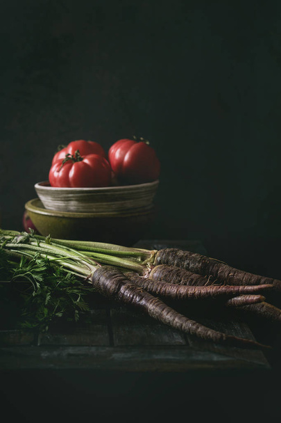 Still life with vegetables - Фото, изображение