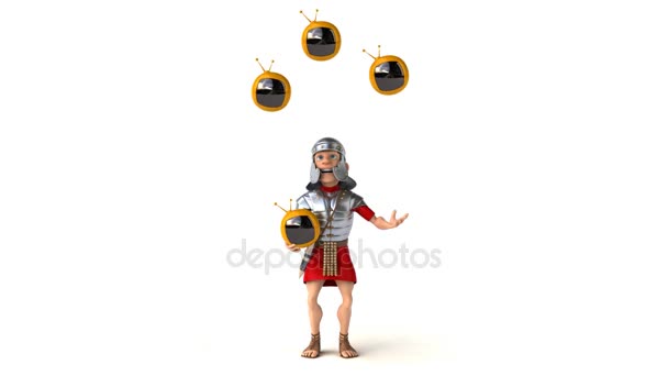 Roomalainen sotilas jongleerausta televisiot
   - Materiaali, video