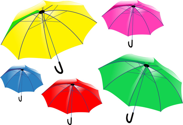 Umbrellas - Διάνυσμα, εικόνα