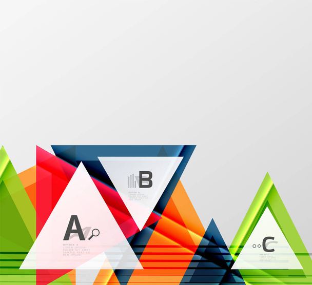 Triángulos y formas geométricas fondo abstracto
 - Vector, Imagen