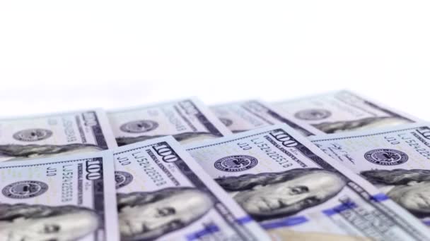 Efectivo giratorio billetes en dólares
 - Metraje, vídeo