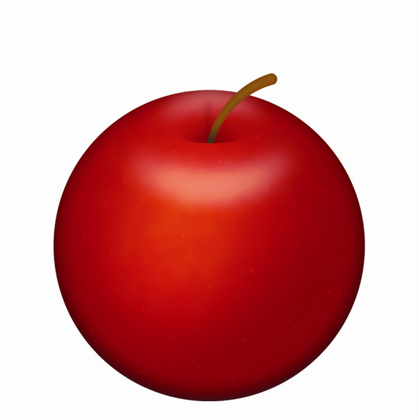 roter Apfel - Vektor, Bild