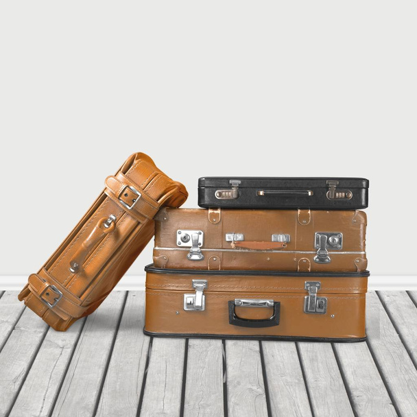 Stack of Old suitcases - Foto, Imagen