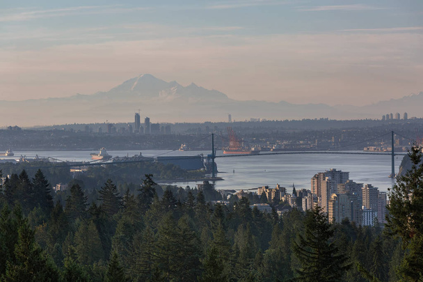 Port of Vancouver Bc Morning View - Fotó, kép
