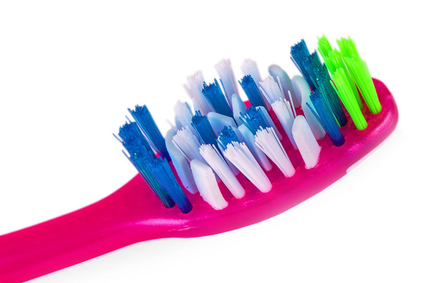  Zahnbürste isoliert auf weißem Hintergrund - Foto, Bild