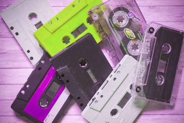 oude cassette tapes - Foto, afbeelding