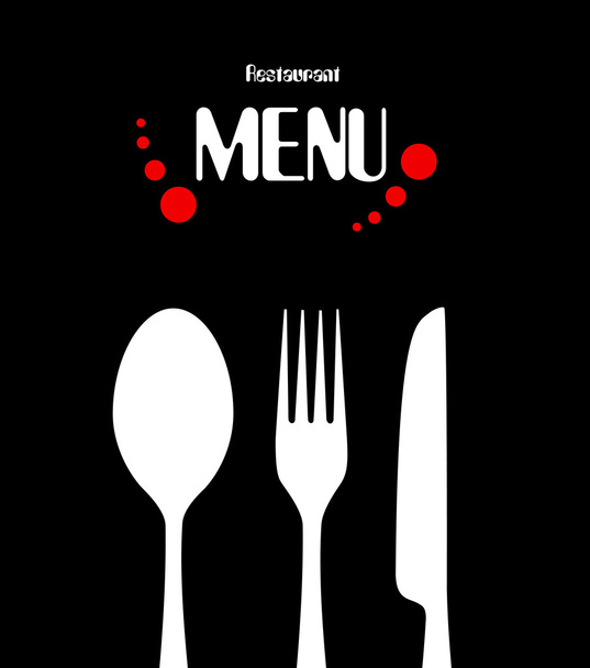 Beauty simple restaurant menu design - Vector, Image