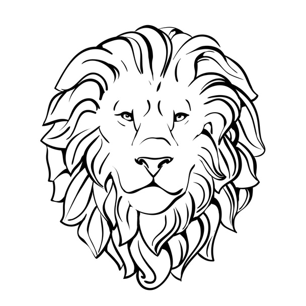 κεφάλι λιονταριού - Διάνυσμα, εικόνα