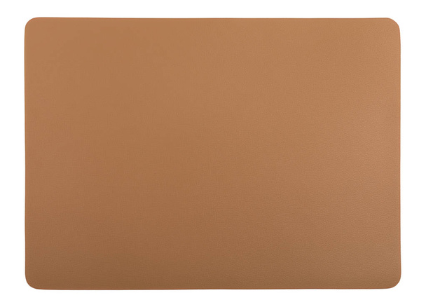 Brown geïsoleerd cutting board leder texture - Foto, afbeelding