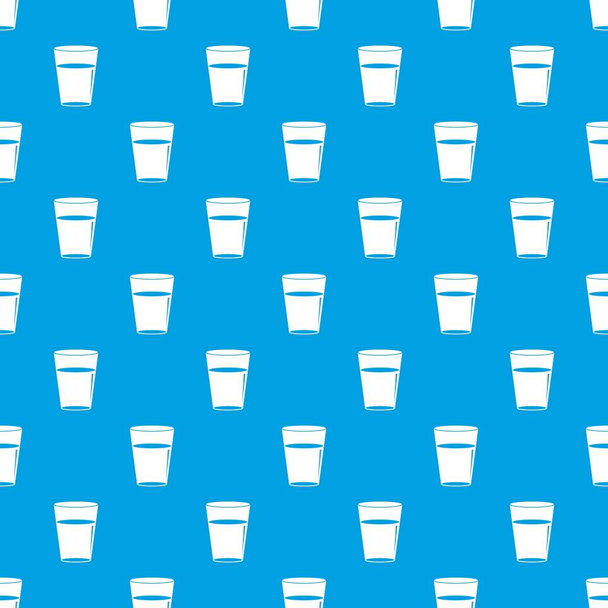 Glass water pattern seamless blue - Вектор,изображение