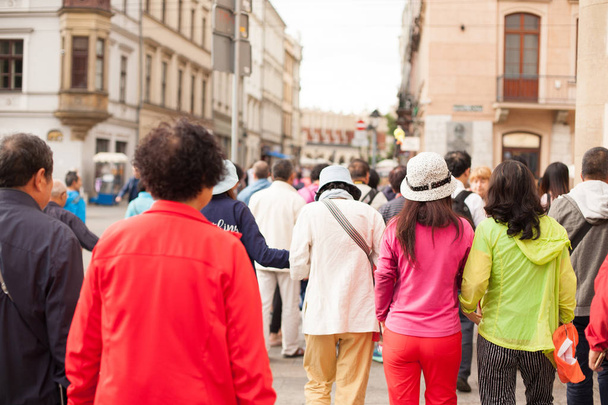 Urban life. People Walking In A Big City Street - Photo, Image